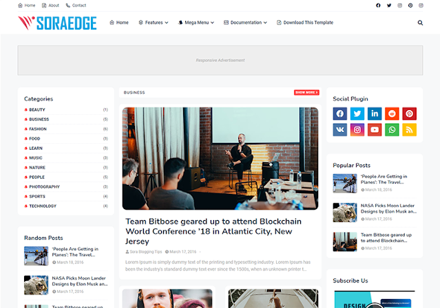 Soraedge Top Blogger Themes 2024 Download