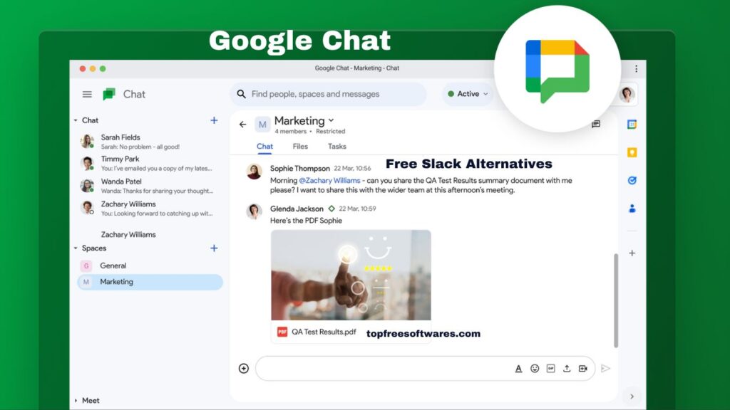 Google Chat Free Slack Alternatives