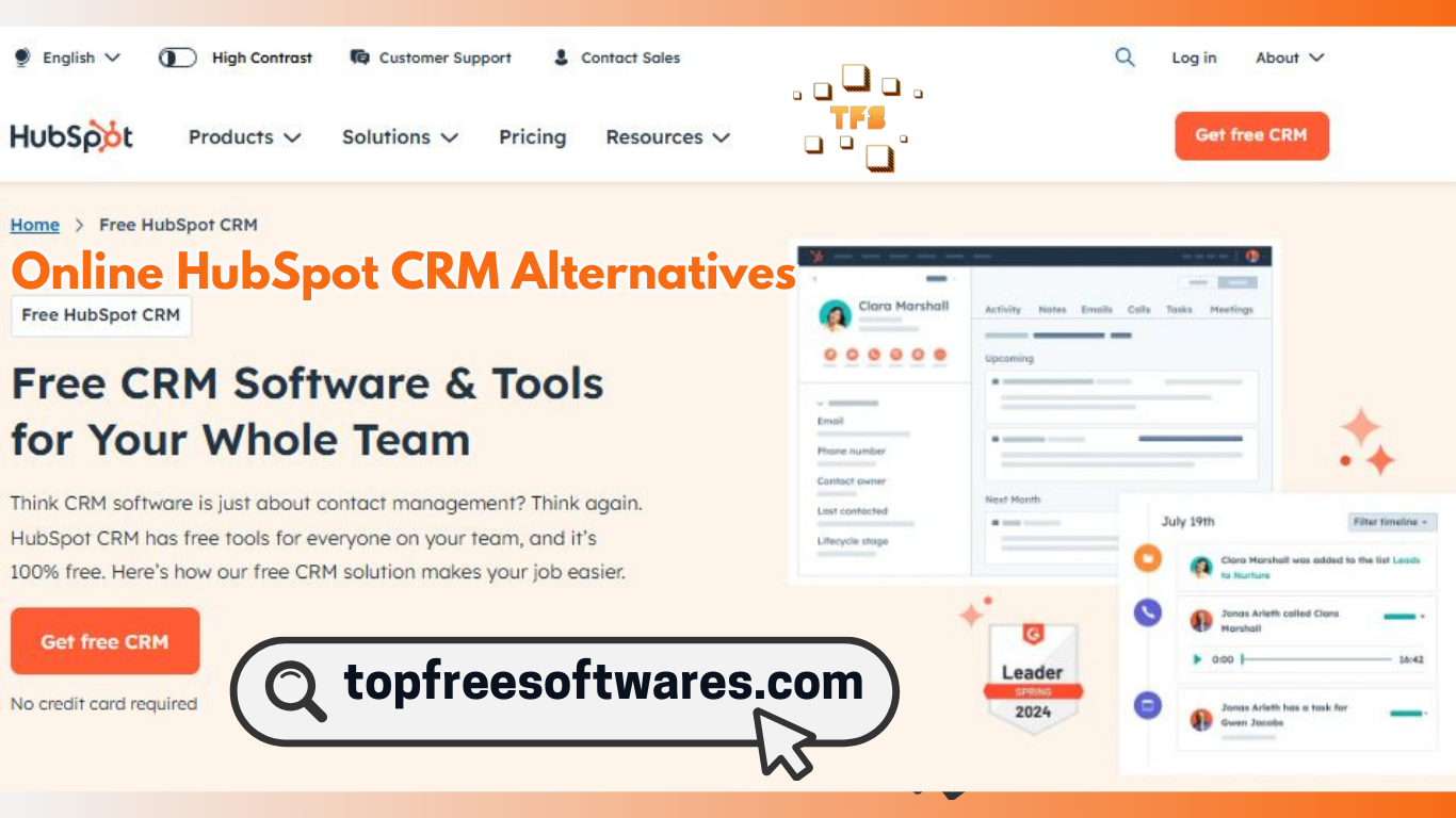 Online HubSpot CRM Alternatives